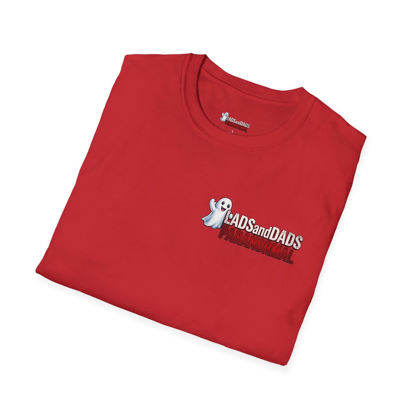 Lads and Dads Paranormal T-Shirt — "Lads and Dads Paranormal" Ghost Crew Tee