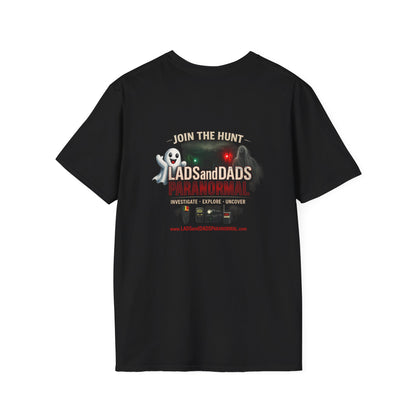 Lads and Dads Paranormal T-Shirt — "Lads and Dads Paranormal" Ghost Crew Tee