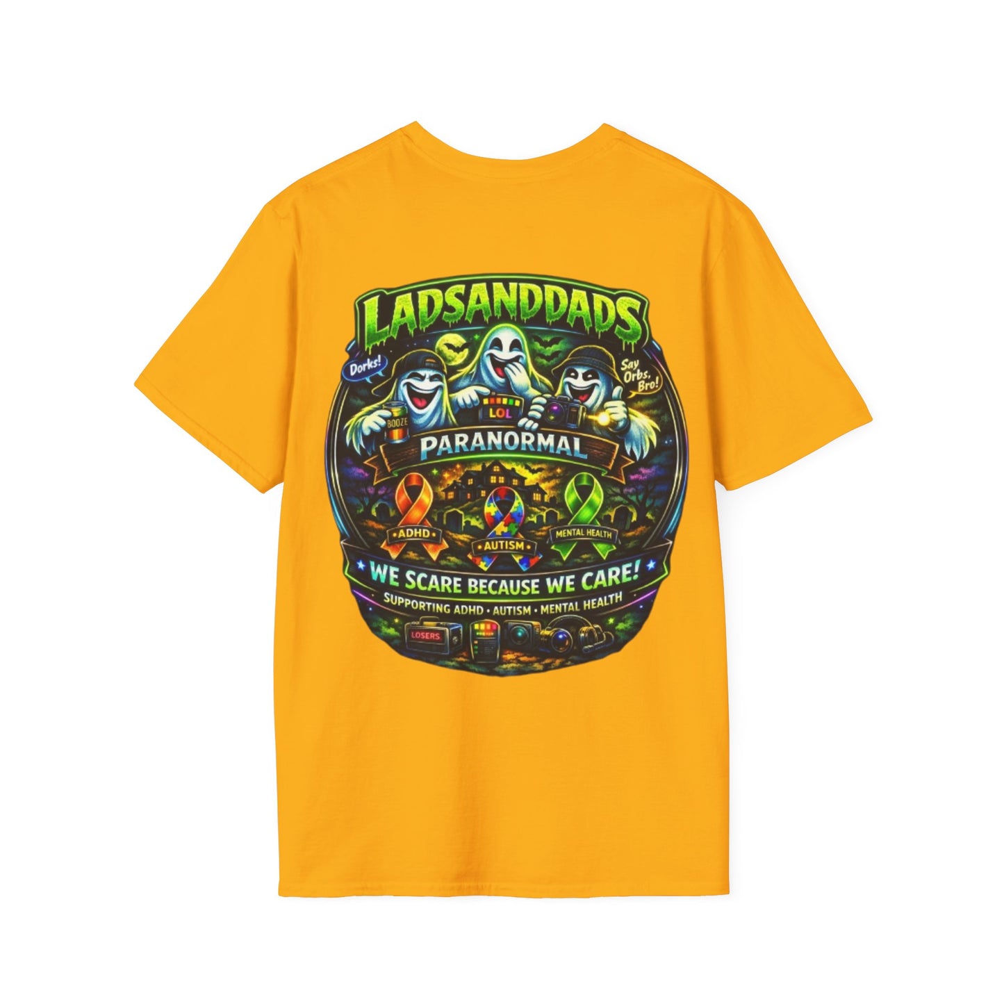 Paranormal Lads & Dads T‑Shirt — Ghost Crew Awareness Tee