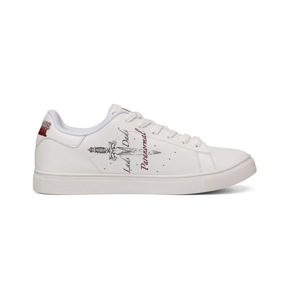 Low-Top Leather Sneakers — 'Dads and Dads' Halloween Ghost Design