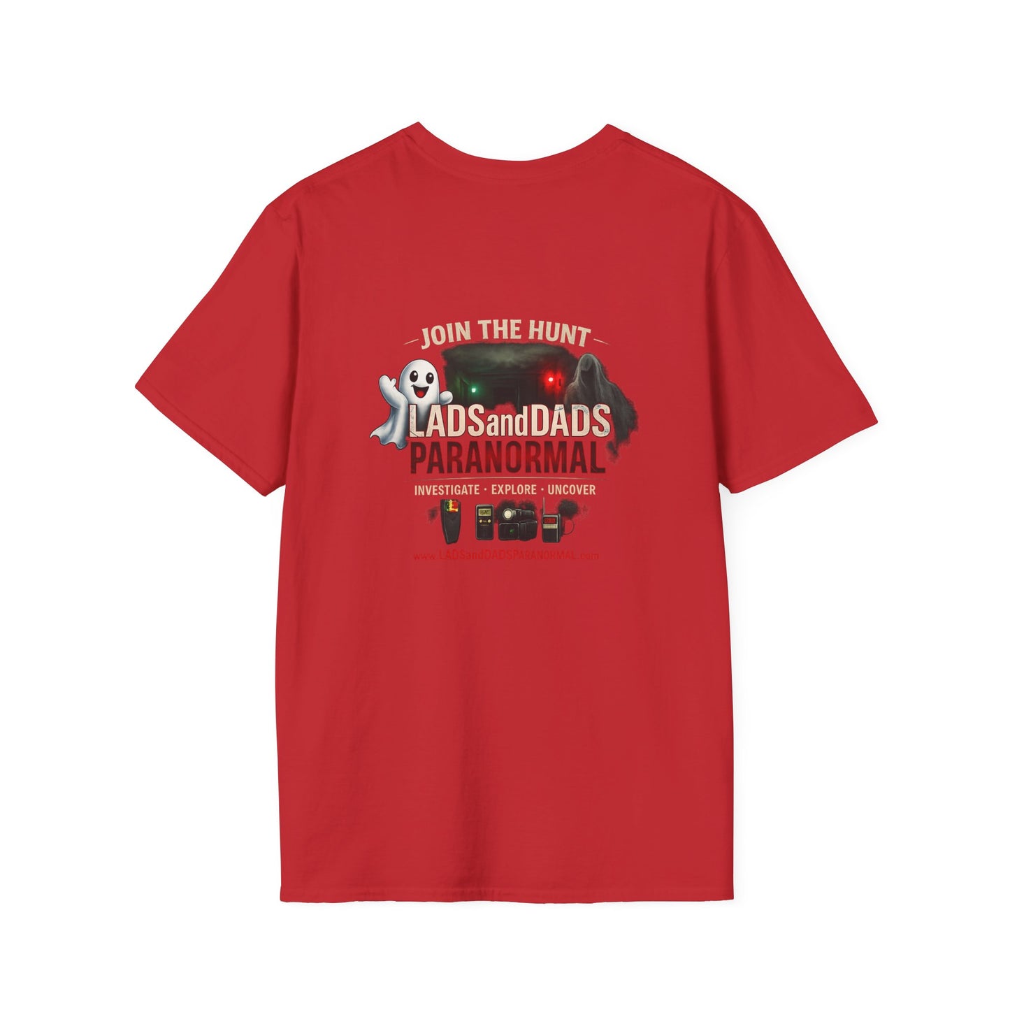 Lads and Dads Paranormal T-Shirt — "Lads and Dads Paranormal" Ghost Crew Tee