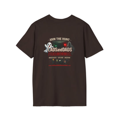 Lads and Dads Paranormal T-Shirt — "Lads and Dads Paranormal" Ghost Crew Tee