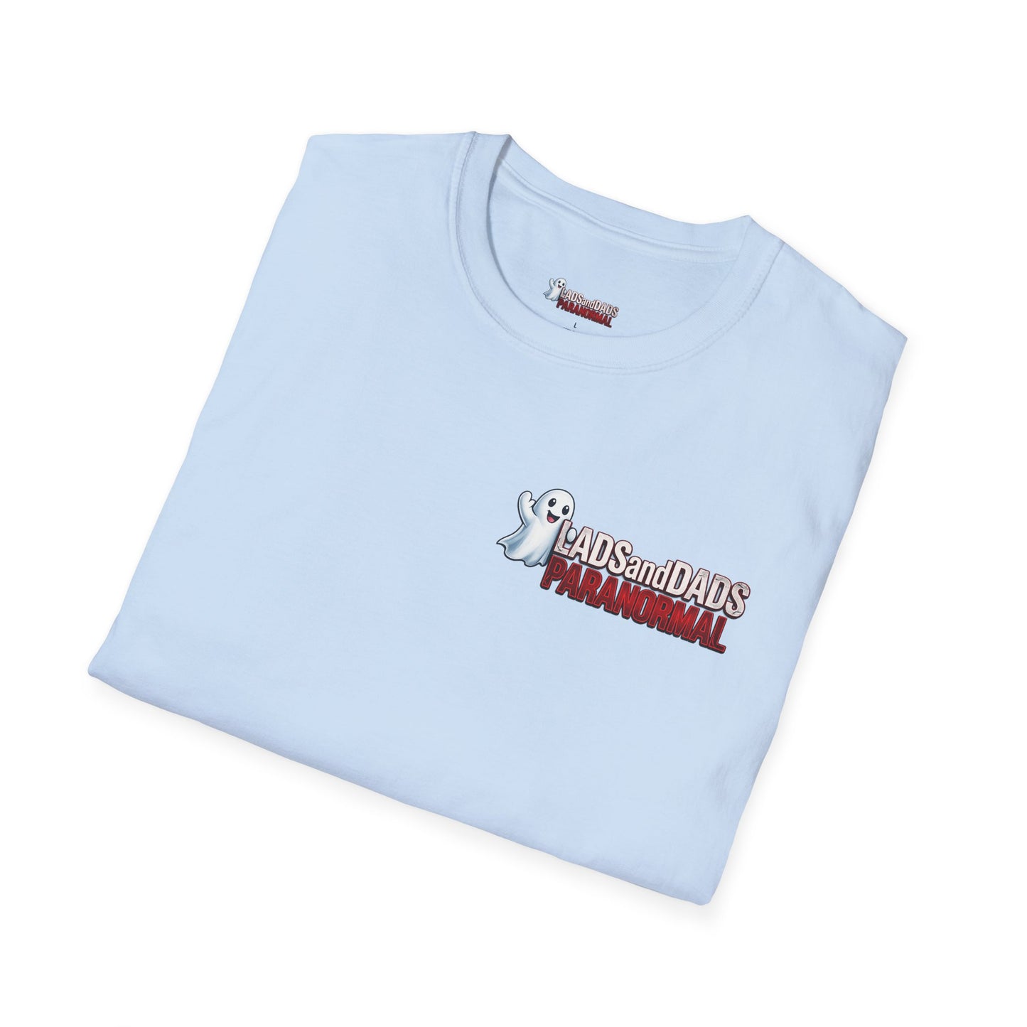Lads and Dads Paranormal T-Shirt — "Lads and Dads Paranormal" Ghost Crew Tee
