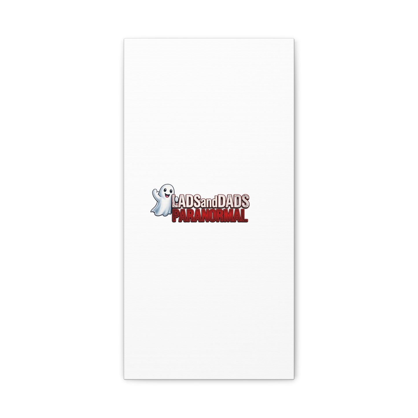 Matte Canvas Print – "Lads and Dads Paranormal" Ghost Logo Wall Art