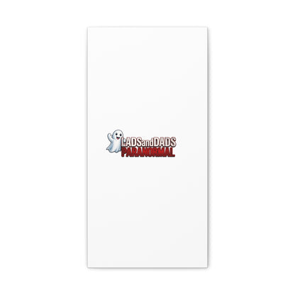 Matte Canvas Print – "Lads and Dads Paranormal" Ghost Logo Wall Art