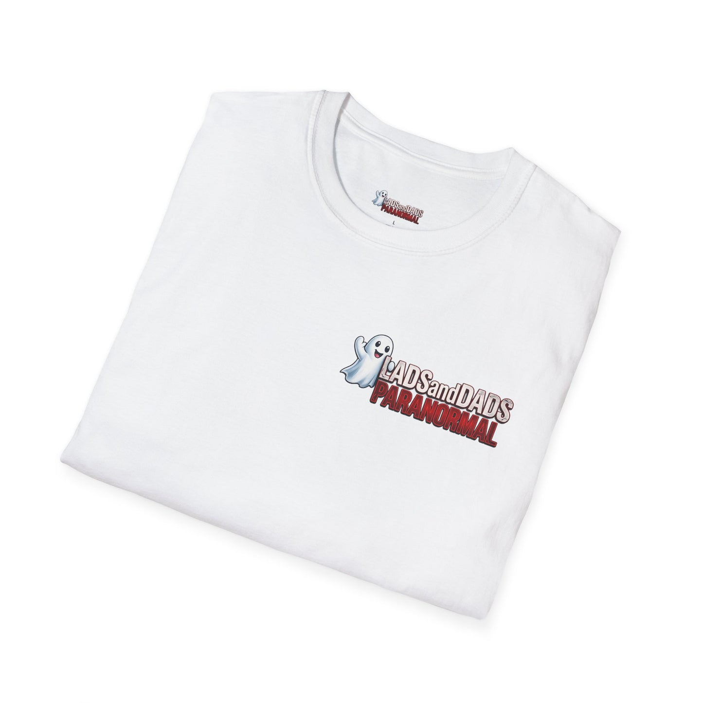 Lads and Dads Paranormal T-Shirt — "Lads and Dads Paranormal" Ghost Crew Tee
