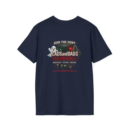 Lads and Dads Paranormal T-Shirt — "Lads and Dads Paranormal" Ghost Crew Tee