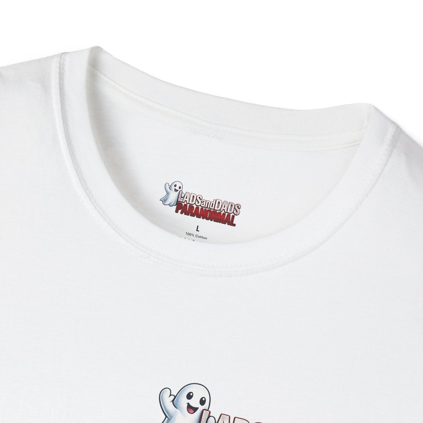 Lads and Dads Paranormal T-Shirt — "Lads and Dads Paranormal" Ghost Crew Tee