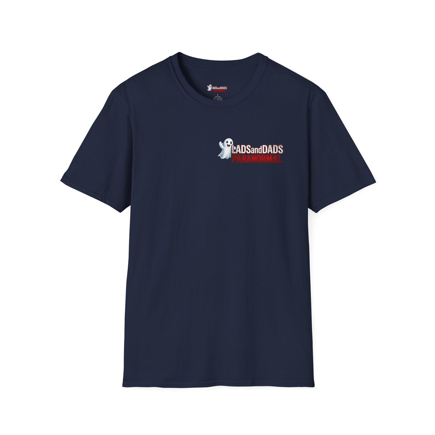 Lads and Dads Paranormal T-Shirt — "Lads and Dads Paranormal" Ghost Crew Tee