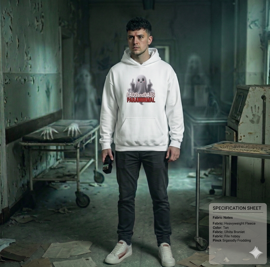 Ghost Logo Hoodie — LADSandDADS Horror Graphic Hooded Sweatshirt