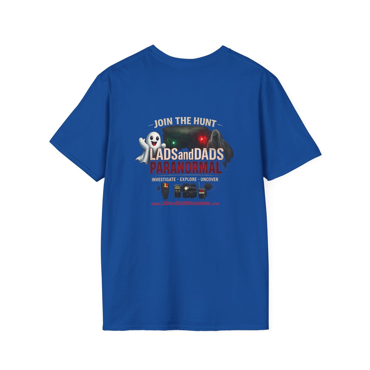 Lads and Dads Paranormal T-Shirt — "Lads and Dads Paranormal" Ghost Crew Tee