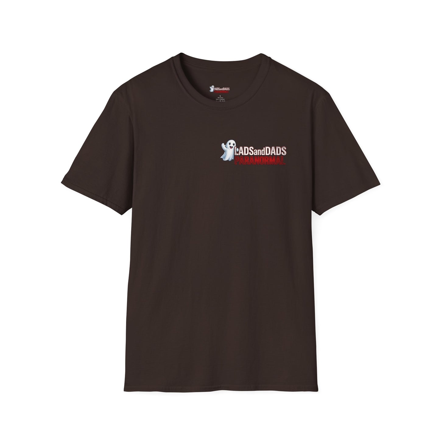 Lads and Dads Paranormal T-Shirt — "Lads and Dads Paranormal" Ghost Crew Tee