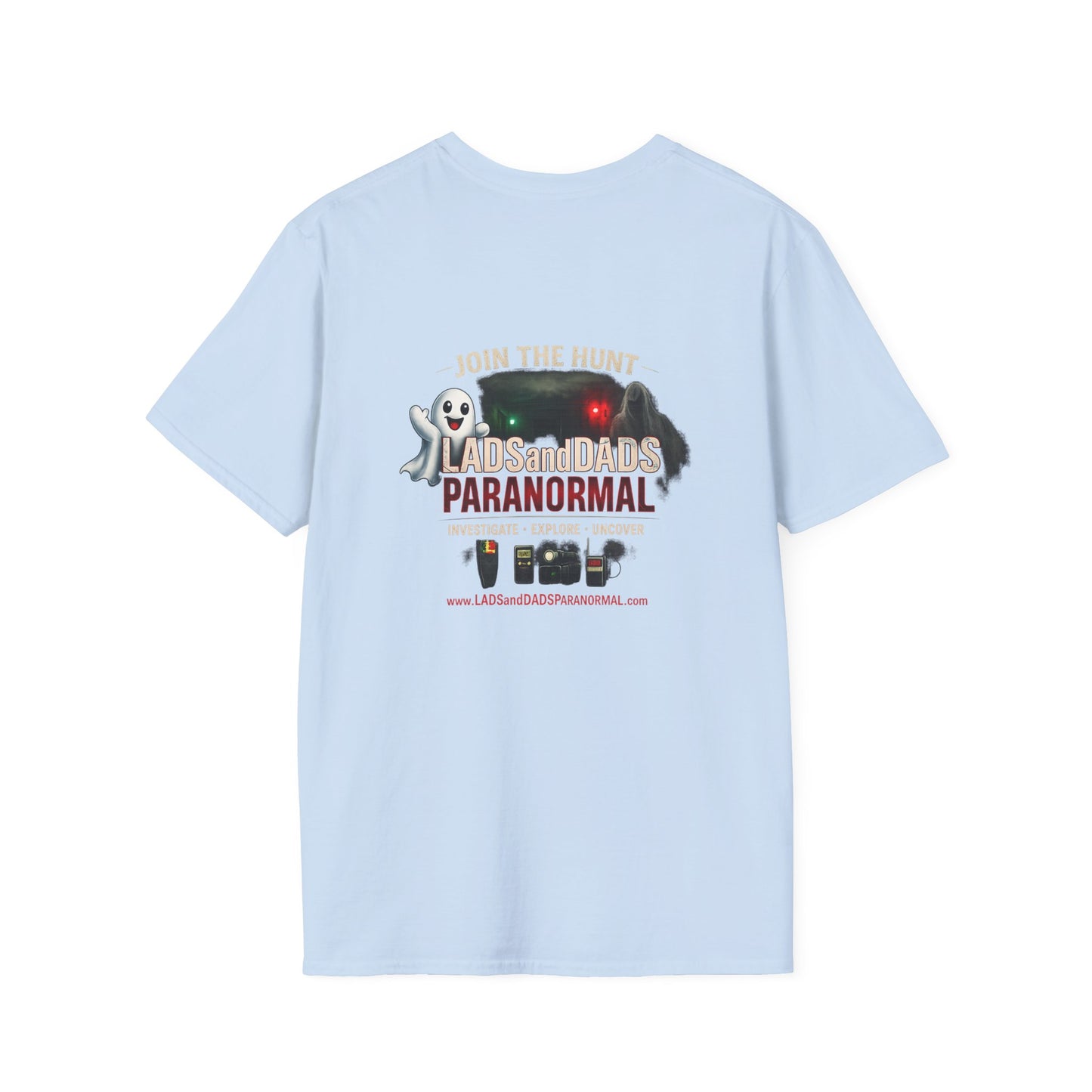 Lads and Dads Paranormal T-Shirt — "Lads and Dads Paranormal" Ghost Crew Tee