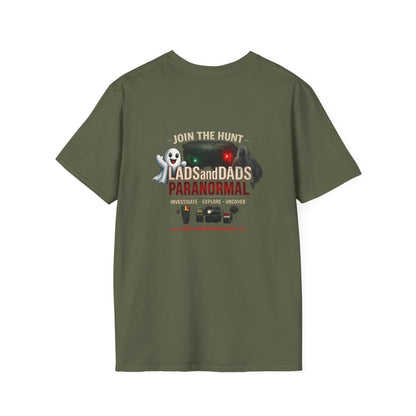 Lads and Dads Paranormal T-Shirt — "Lads and Dads Paranormal" Ghost Crew Tee
