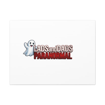 Matte Canvas Print – "Lads and Dads Paranormal" Ghost Logo Wall Art