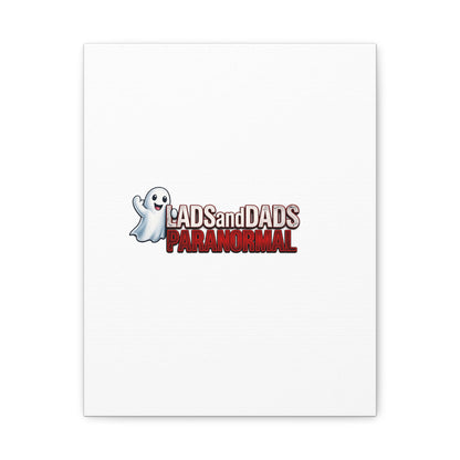 Matte Canvas Print – "Lads and Dads Paranormal" Ghost Logo Wall Art