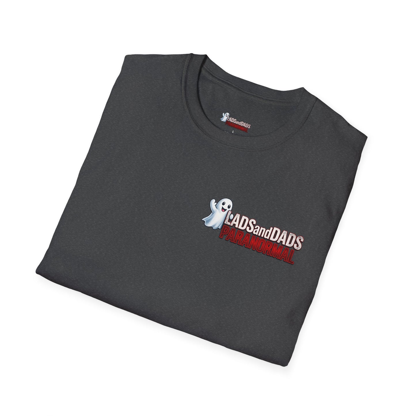 Lads and Dads Paranormal T-Shirt — "Lads and Dads Paranormal" Ghost Crew Tee