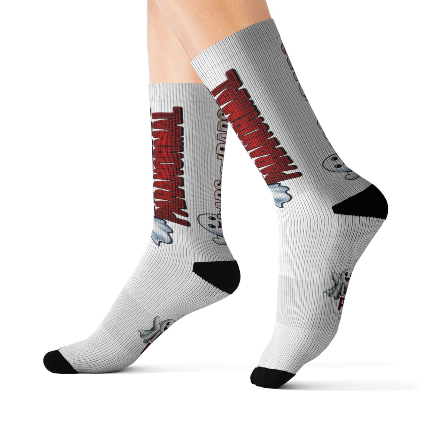 ladsanddads cozy socks  — Haunted Podcast Fan Crew Socks