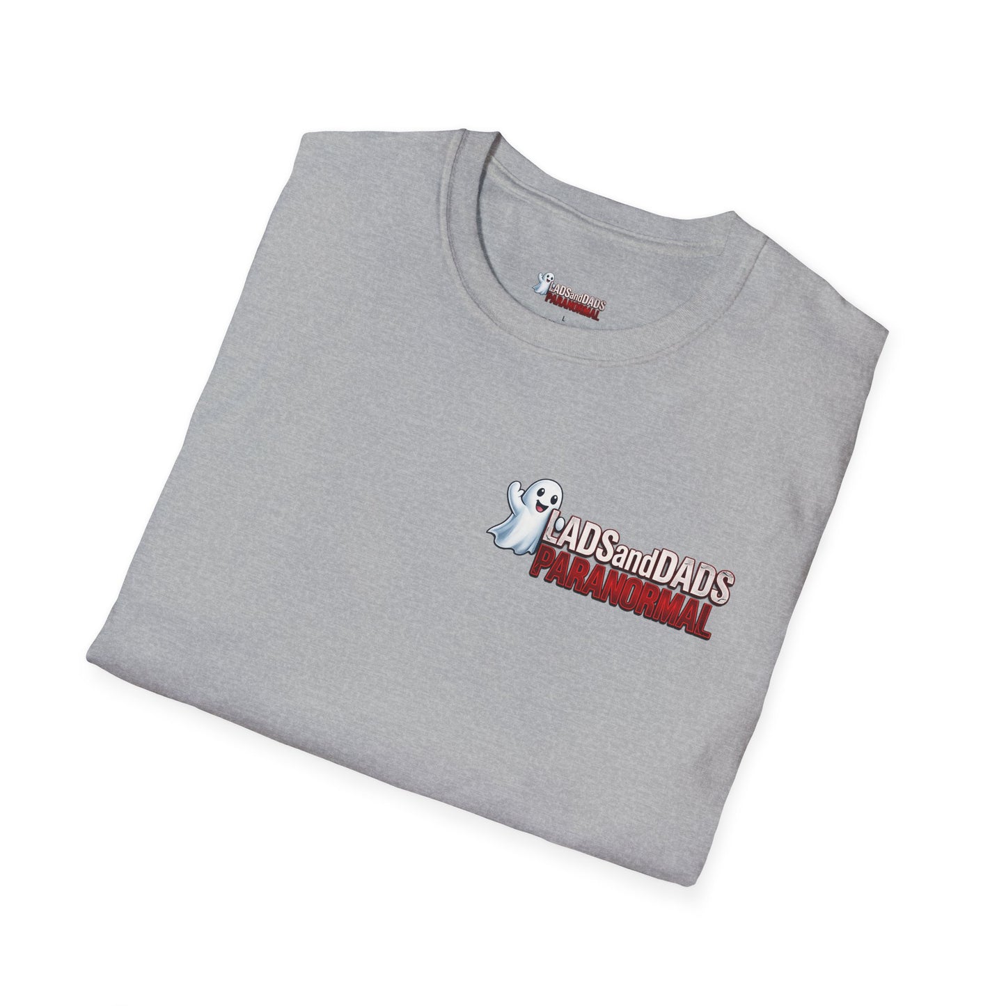 Lads and Dads Paranormal T-Shirt — "Lads and Dads Paranormal" Ghost Crew Tee
