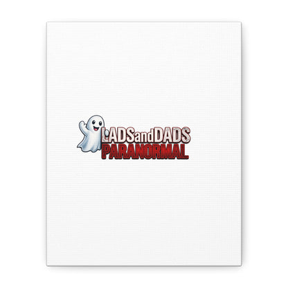 Matte Canvas Print – "Lads and Dads Paranormal" Ghost Logo Wall Art