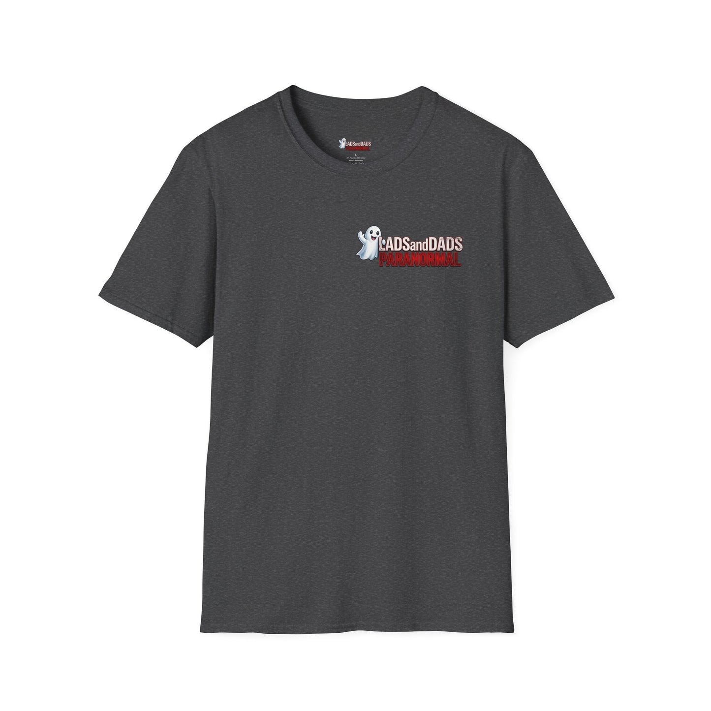 Lads and Dads Paranormal T-Shirt — "Lads and Dads Paranormal" Ghost Crew Tee