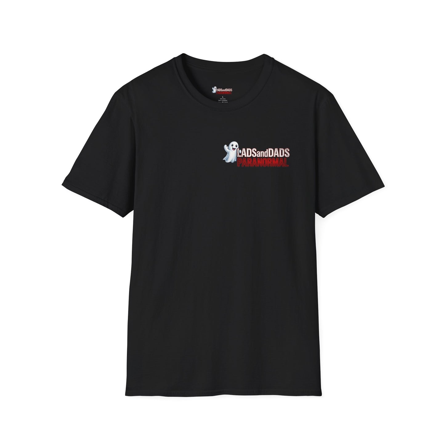 Lads and Dads Paranormal T-Shirt — "Lads and Dads Paranormal" Ghost Crew Tee