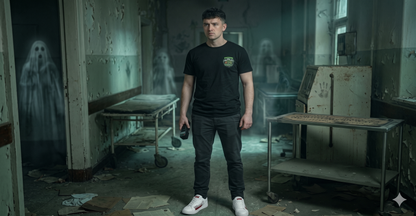 Low-Top Leather Sneakers — 'Dads and Dads' Halloween Ghost Design
