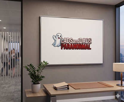 Matte Canvas Print – "Lads and Dads Paranormal" Ghost Logo Wall Art